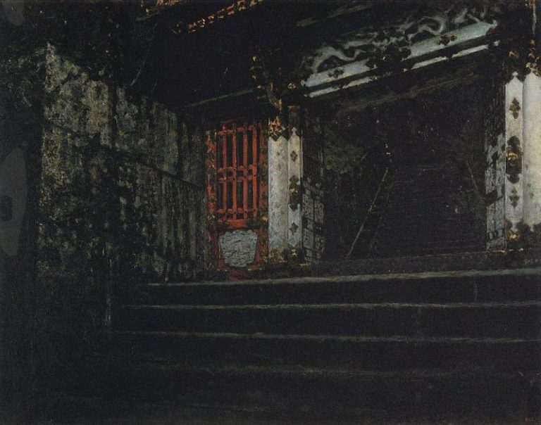 Вход в храм Никко картина