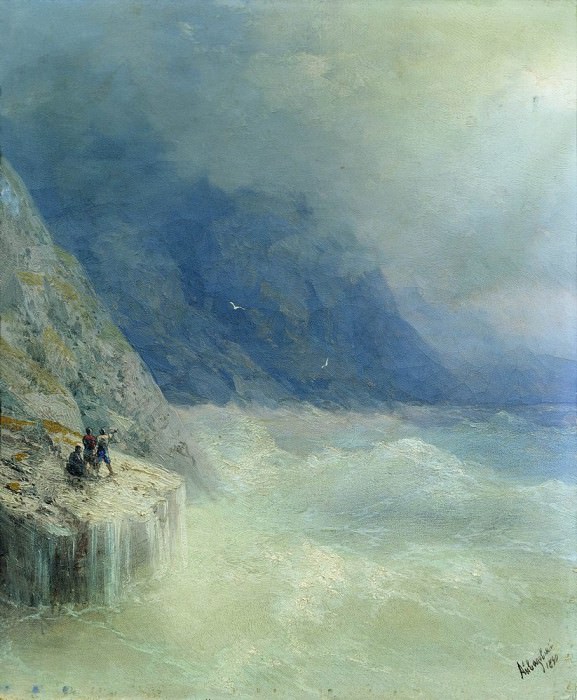 Скалы в тумане 1890 32.2х26,7 картина