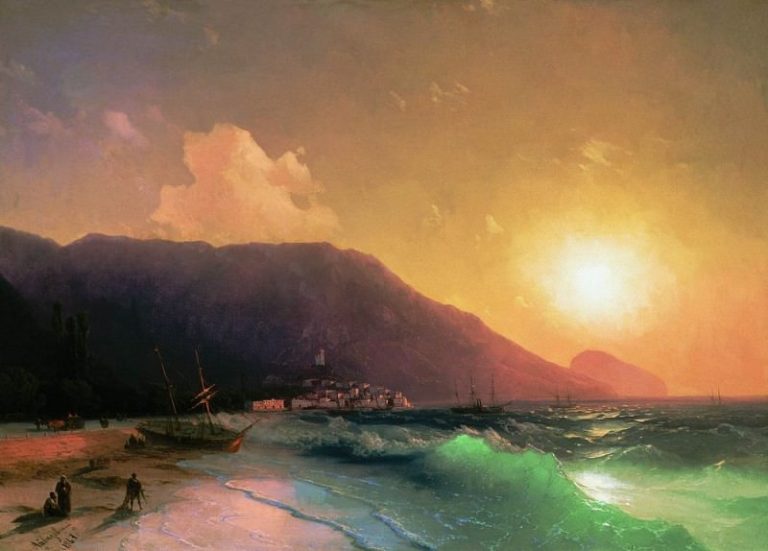 Морской вид 1867 61х83 картина