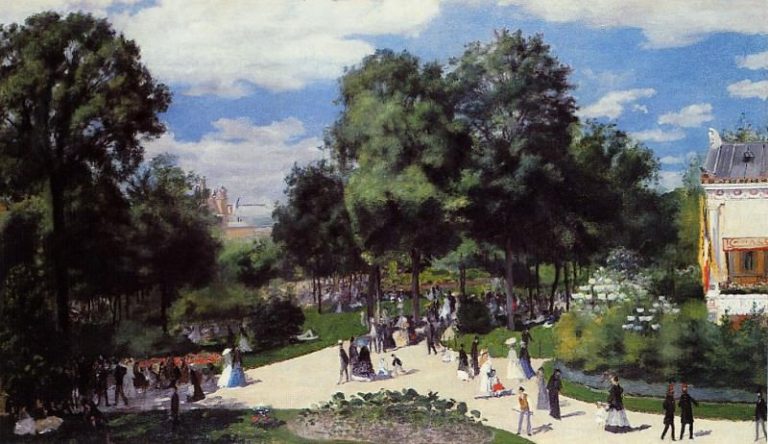Елисейские поля во время Парижской ярмарки (из) картина