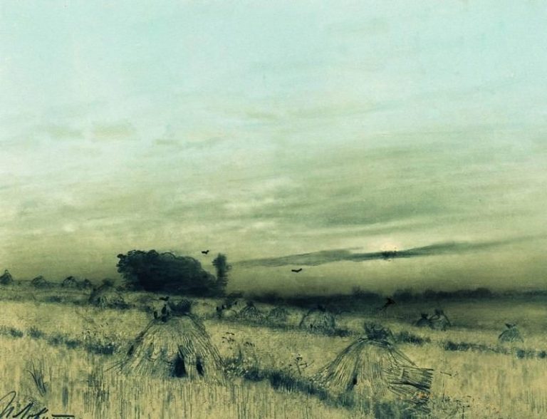 Сжатое поле. 1880-е картина