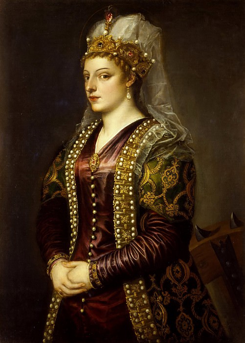 Катерина Корнаро в образе святой Екатерины Александрийской картина