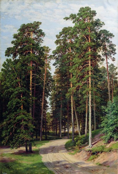 Солнце в лесу 1895 106х71 картина