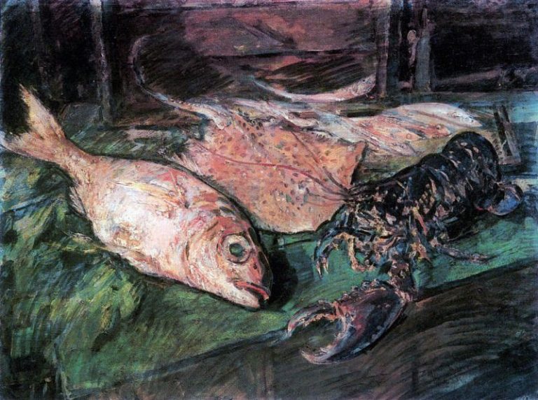 Натюрморт с омаром. 1930-е картина