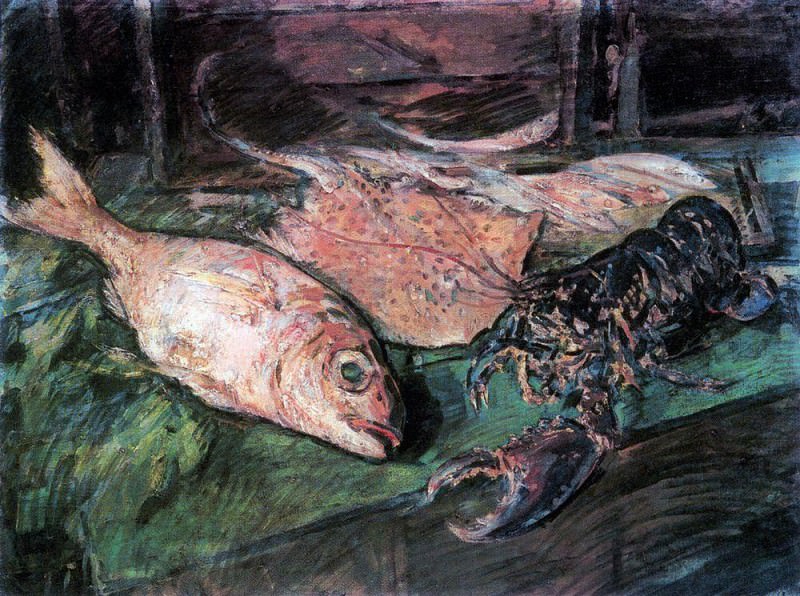 Натюрморт с омаром. 1930-е картина