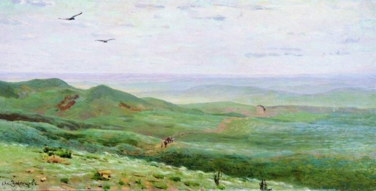 Оренбургские степи. 1893 картина