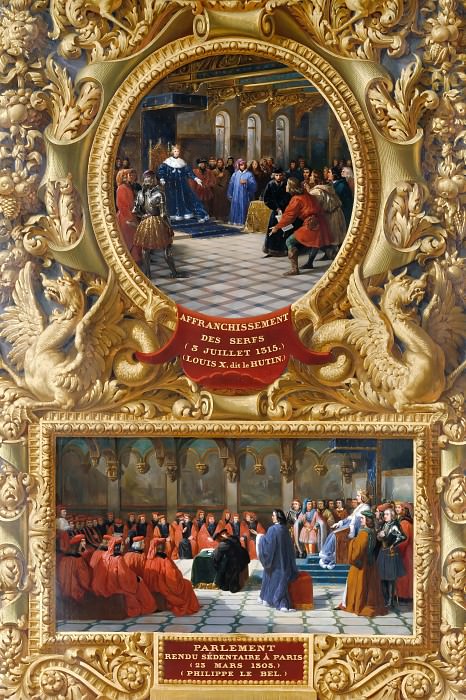 Жан Ало – Освобождение крепостных Людовиком X и Учреждение парижского парламента Филиппом IV картина