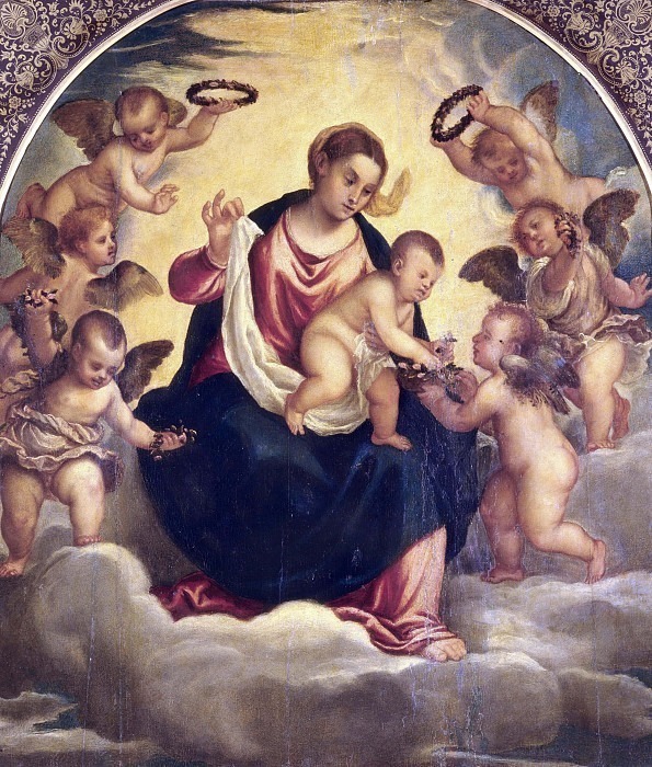 Мадонна с младенцем и ангелами * картина