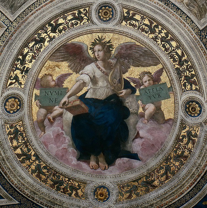 Станца делла Сеньятура: Роспись потолка (фрагмент) – Поэзия картина
