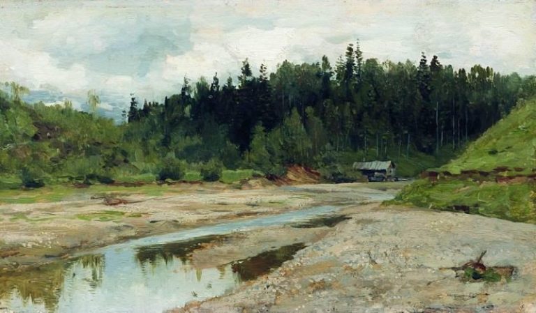 Лесная речка. 1886-1887 картина