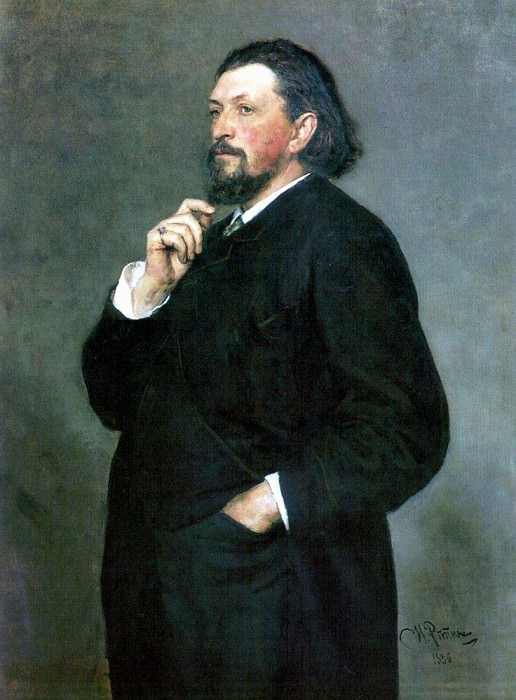 Портрет музыкального деятеля М. П. Беляева картина