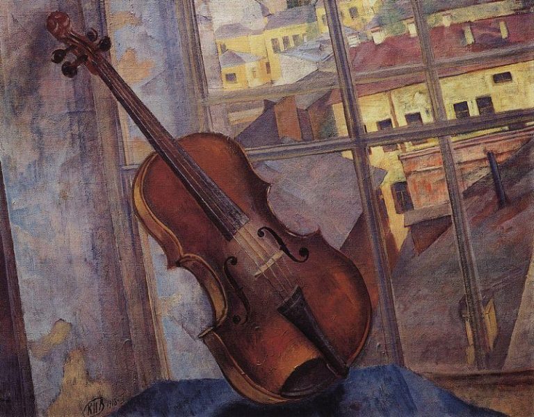 Скрипка. 1918 картина