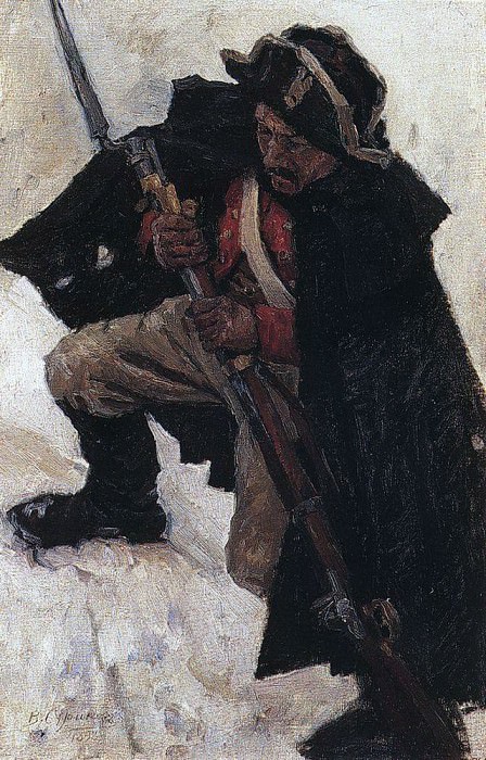 Солдат с ружьем1 картина