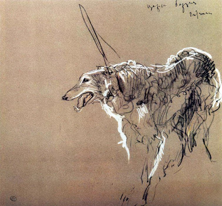 Борзая царской охоты. 1902 картина