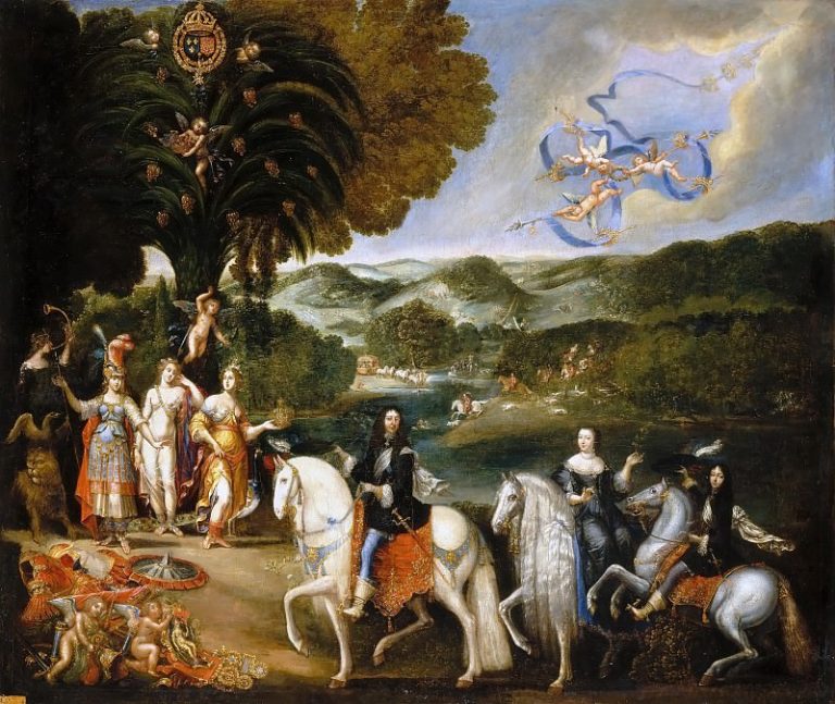 Приписывается Клоду Деруэ – Аллегория установления мира в Пиренеях картина
