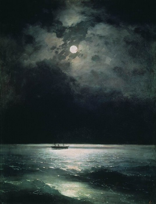 Ночь на Чёрном море 1879 58,5х69,5 картина