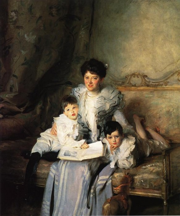 Миссис Артур Ноулис и два её сына картина