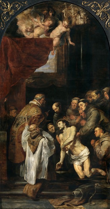 Последнее причастие Франциска Ассизского картина