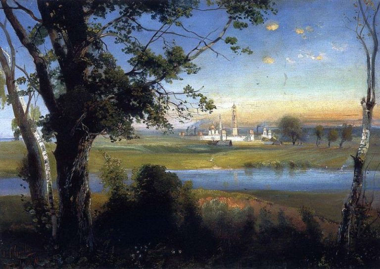 Новодевичий монастырь. 1890 картина