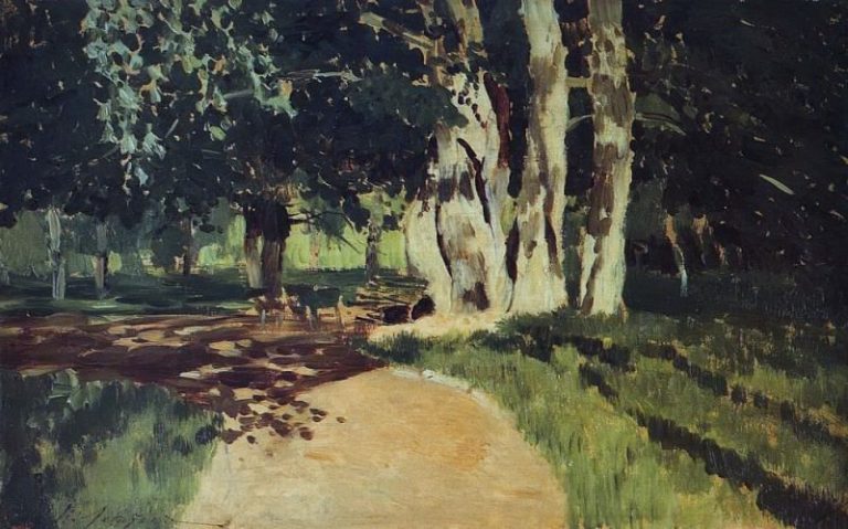 В парке2. 1895 картина