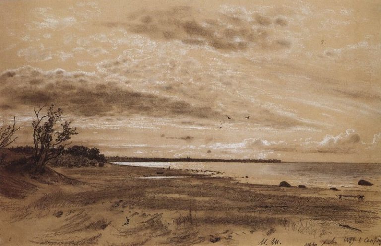 Берег моря. Мери Хови 1889 31. 2х42. 7 картина