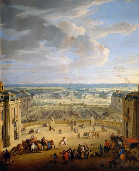 Жан-Батист Мартен – Конный двор в Версале картина