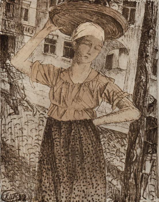 Разносчица. 1922 картина