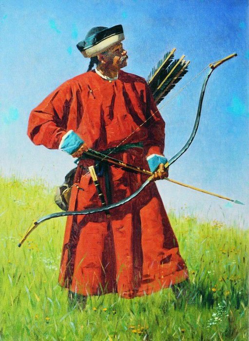 Бухарский солдат (сарбаз). 1873 картина