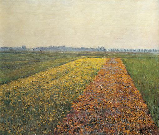 Желтые поля в Женвилье картина