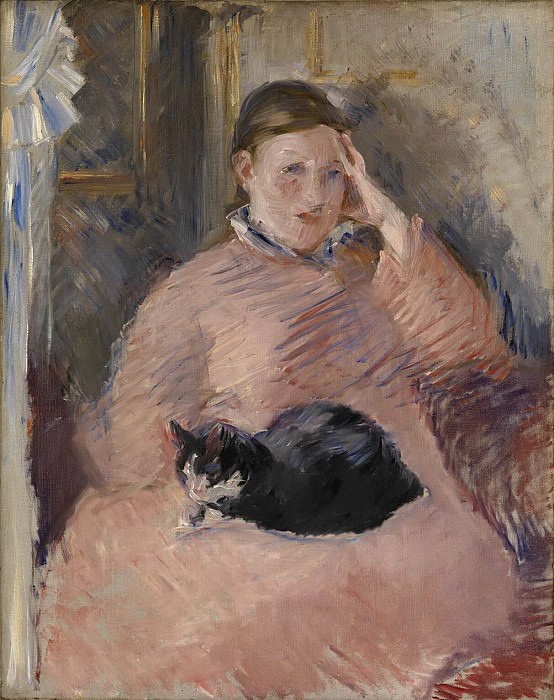 Женщина с кошкой (Портрет мадам Мане) картина