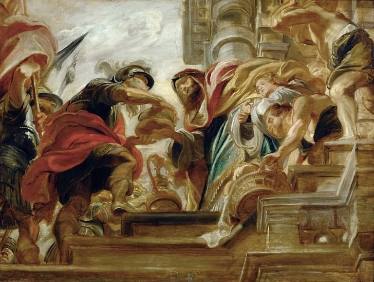 Авраам и Мельхиседек картина