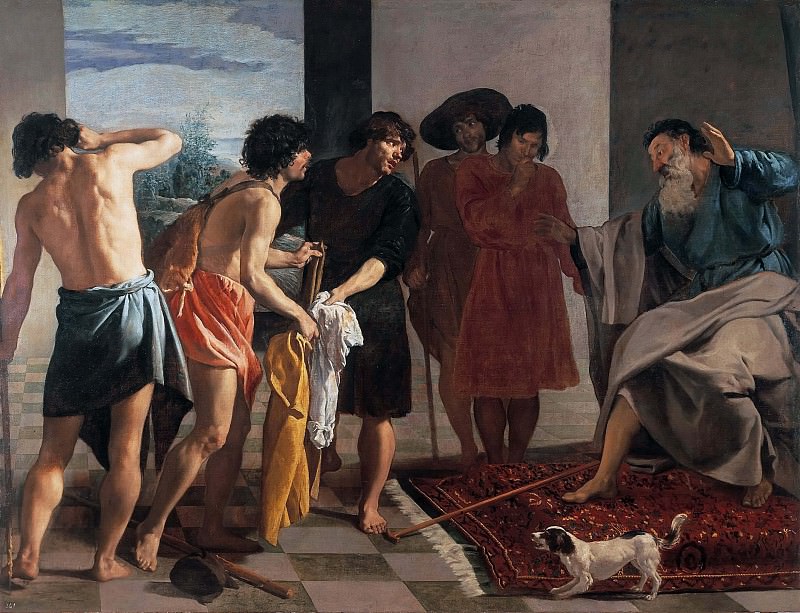 Принесение Иакову одежды Иосифа картина