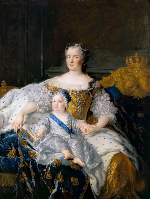 Алексис-Симон Белль – Королева Франции Мария Лещинская и дофин картина