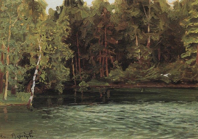 Царский пруд. Демьяново. 1903-1917 картина