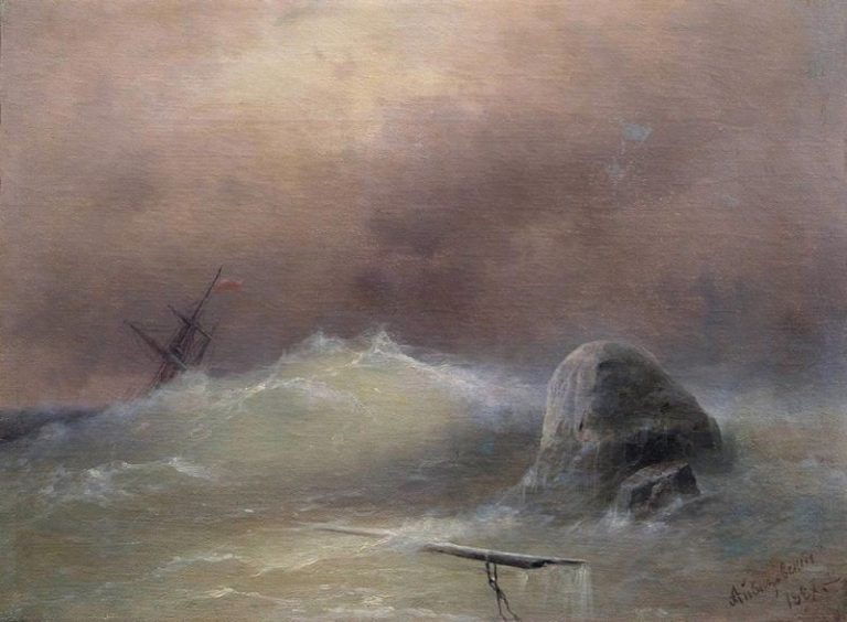 Бурное море 1887 картина