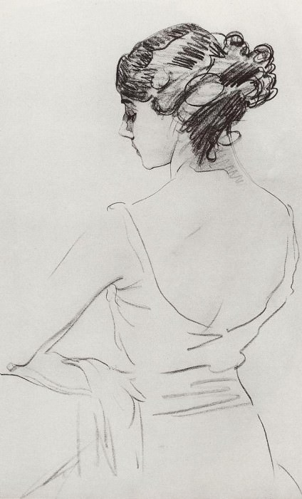 Портрет балерины Т. П. Карсавиной. 1909 картина
