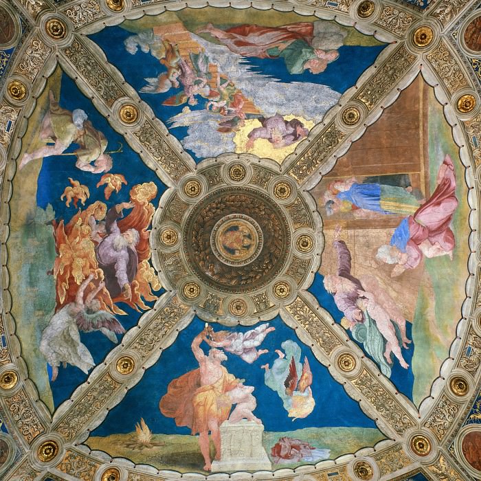 Станца Илиодора: Роспись потолка картина