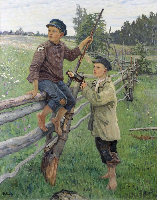 Деревенские мальчики картина
