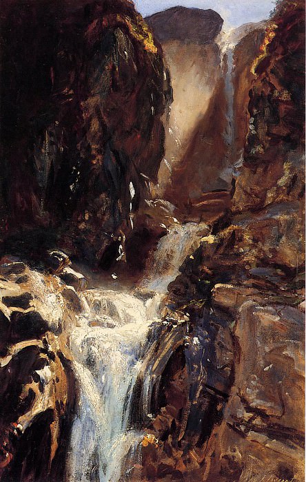 Водопад картина