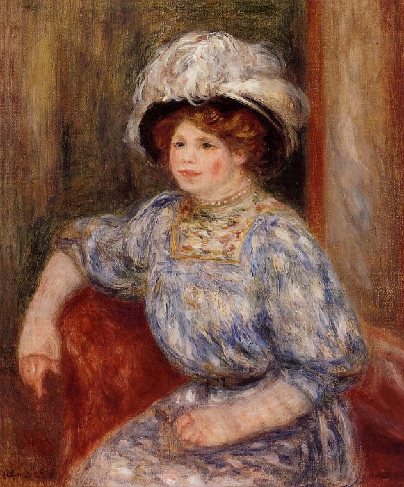 Женщина в голубом – 1906 г картина