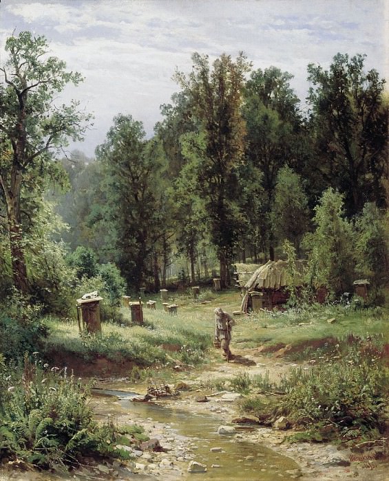 Пасека в лесу 1876 80х64 картина