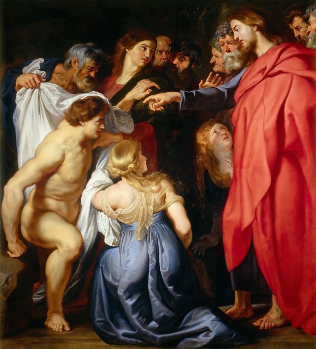 Воскрешение Лазаря (приписывается Рубенсу) картина