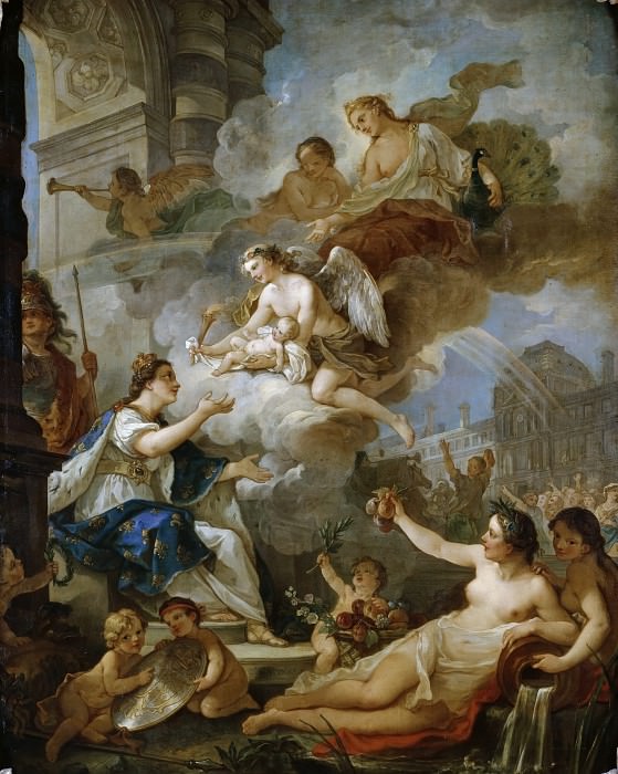 Аллегория рождения Марии Французской, дочери дофина Людовика Французского картина