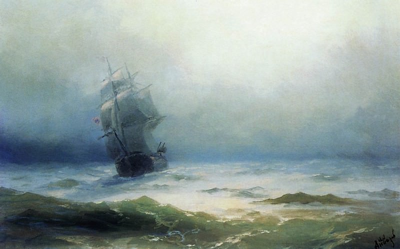 Буря 1899 41х58 картина