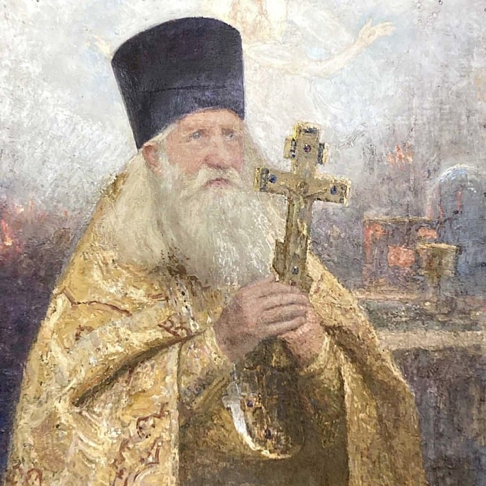 Портрет отца Иоанна Цветкова картина