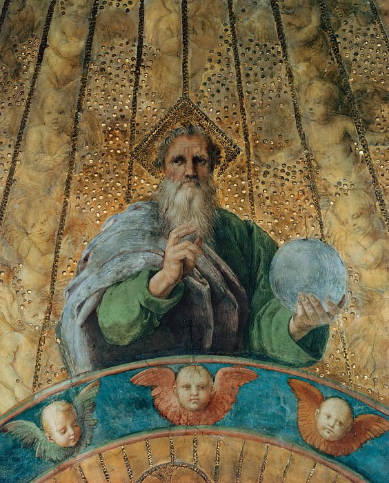 Станца делла Сеньятура: Диспут (фрагмент – Бог-Отец) картина