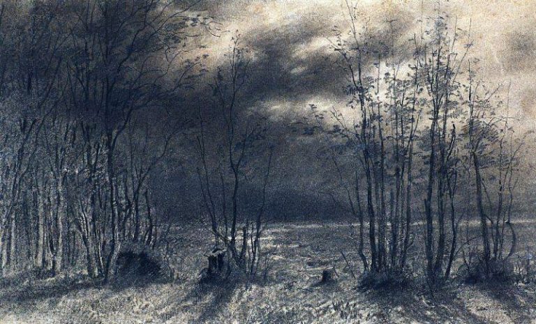 Осенняя ночь. 1872 картина