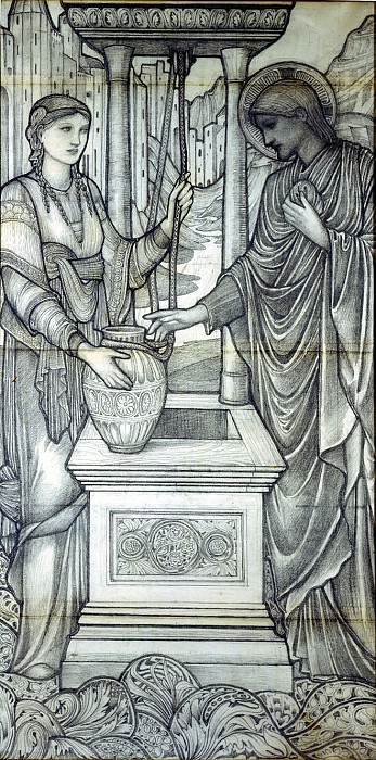 Иисус и женщина у колодца картина