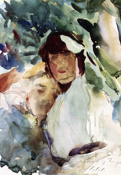 Эна Вертхеймер с Антонио Манчини картина