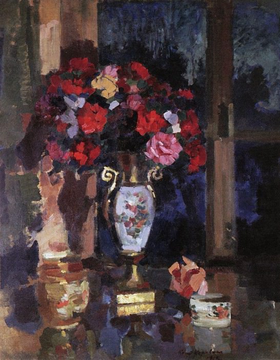 Букет бумажных роз. 1912 картина